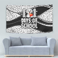 101 Days of School Dalmatian Tapestry 100th Days Teacher Girl Boy - Spotted Mono Spiral