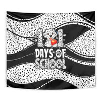 101 Days of School Dalmatian Tapestry 100th Days Teacher Girl Boy - Spotted Mono Spiral