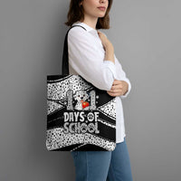 101 Days of School Dalmatian Tote Bag 100th Days Teacher Girl Boy - Spotted Mono Spiral