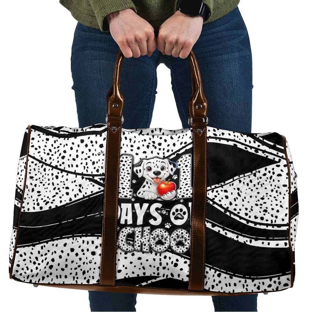 101 Days of School Dalmatian Travel Bag 100th Days Teacher Girl Boy - Spotted Mono Spiral