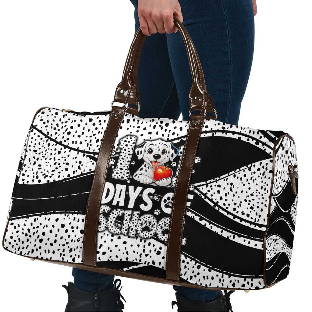 101 Days of School Dalmatian Travel Bag 100th Days Teacher Girl Boy - Spotted Mono Spiral