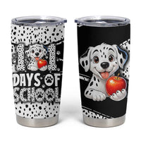 101 Days of School Dalmatian Tumbler Cup 100th Days Teacher Girl Boy - Spotted Mono Spiral