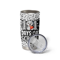101 Days of School Dalmatian Tumbler Cup 100th Days Teacher Girl Boy - Spotted Mono Spiral