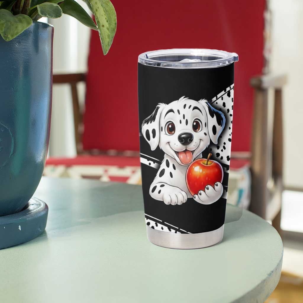 101 Days of School Dalmatian Tumbler Cup 100th Days Teacher Girl Boy - Spotted Mono Spiral