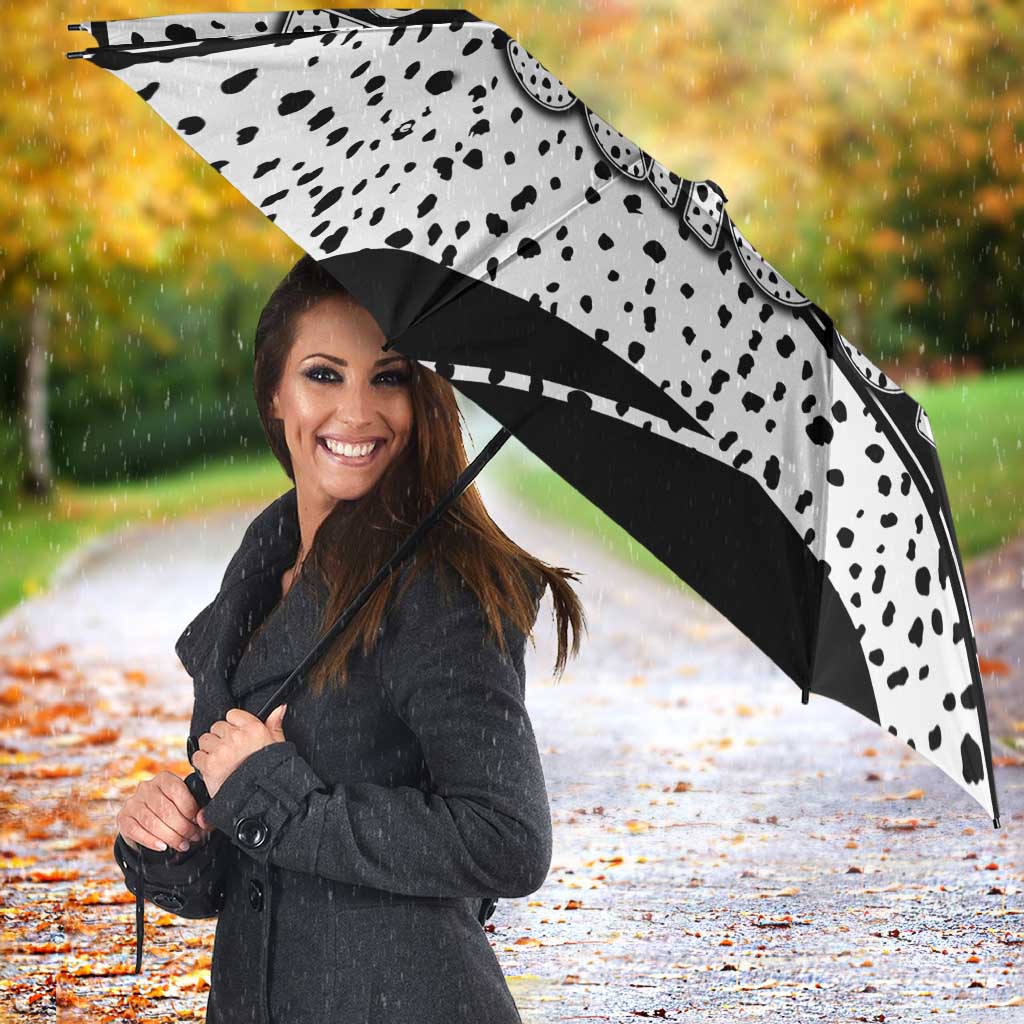 101 Days of School Dalmatian Umbrella 100th Days Teacher Girl Boy - Spotted Mono Spiral