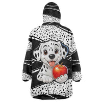 101 Days of School Dalmatian Wearable Blanket Hoodie 100th Days Teacher Girl Boy - Spotted Mono Spiral