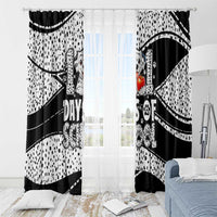 101 Days of School Dalmatian Window Curtain 100th Days Teacher Girl Boy - Spotted Mono Spiral