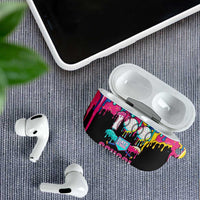 100 Days of School Baseball AirPods Case with Sweet Melting Drip Pattern