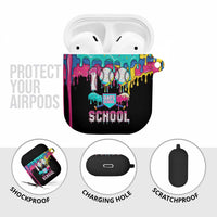100 Days of School Baseball AirPods Case with Sweet Melting Drip Pattern