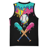 100 Days of School Baseball Basketball Jersey with Sweet Melting Drip Pattern