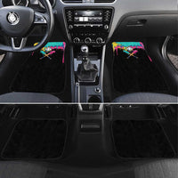 100 Days of School Baseball Car Mats with Sweet Melting Drip Pattern