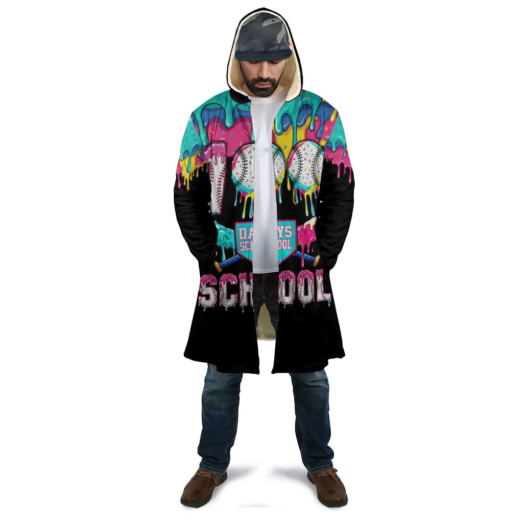 100 Days of School Baseball Cloak with Sweet Melting Drip Pattern
