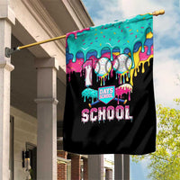 100 Days of School Baseball Garden Flag with Sweet Melting Drip Pattern