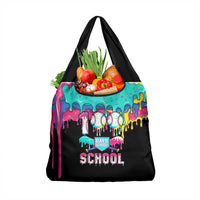 100 Days of School Baseball Grocery Bag with Sweet Melting Drip Pattern