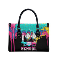 100 Days of School Baseball Leather Bag with Sweet Melting Drip Pattern