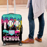 100 Days of School Baseball Luggage Cover with Sweet Melting Drip Pattern