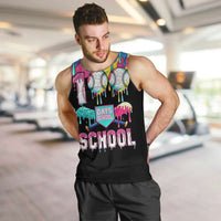 100 Days of School Baseball Men Tank Top with Sweet Melting Drip Pattern