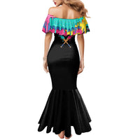 100 Days of School Baseball Mermaid Dress with Sweet Melting Drip Pattern