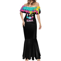 100 Days of School Baseball Mermaid Dress with Sweet Melting Drip Pattern