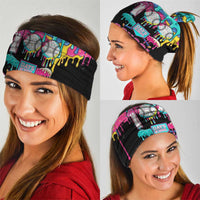 100 Days of School Baseball Neck Gaiter with Sweet Melting Drip Pattern