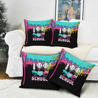 100 Days of School Baseball Pillow Cover with Sweet Melting Drip Pattern