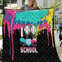 100 Days of School Baseball Quilt with Sweet Melting Drip Pattern