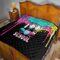 100 Days of School Baseball Quilt with Sweet Melting Drip Pattern