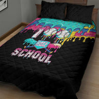 100 Days of School Baseball Quilt Bed Set with Sweet Melting Drip Pattern