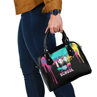100 Days of School Baseball Shoulder Handbag with Sweet Melting Drip Pattern