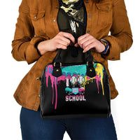 100 Days of School Baseball Shoulder Handbag with Sweet Melting Drip Pattern
