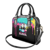 100 Days of School Baseball Shoulder Handbag with Sweet Melting Drip Pattern