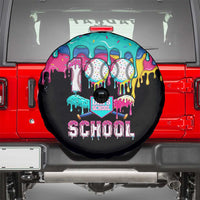 100 Days of School Baseball Spare Tire Cover with Sweet Melting Drip Pattern