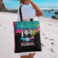 100 Days of School Baseball Tote Bag with Sweet Melting Drip Pattern