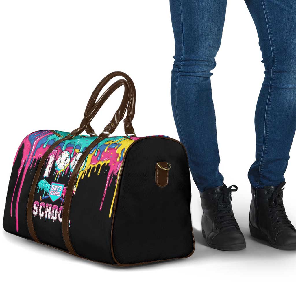 100 Days of School Baseball Travel Bag with Sweet Melting Drip Pattern