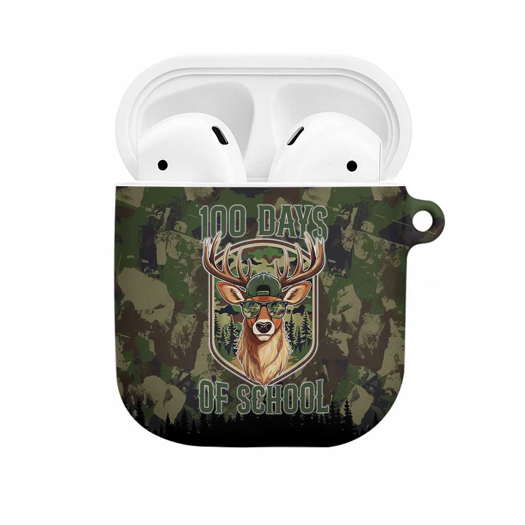 Deer 100 Days of School AirPods Case Camo Deer Adventure Forest