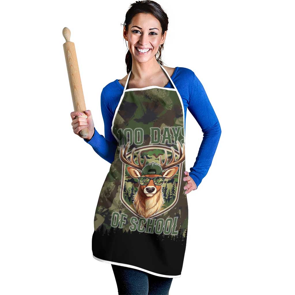 Deer 100 Days of School Apron Camo Deer Adventure Forest