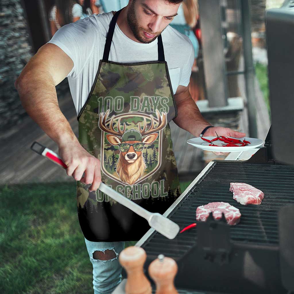 Deer 100 Days of School Apron Camo Deer Adventure Forest