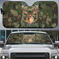 Deer 100 Days of School Auto Sun Shade Camo Deer Adventure Forest