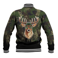 Deer 100 Days of School Baseball Jacket Camo Deer Adventure Forest
