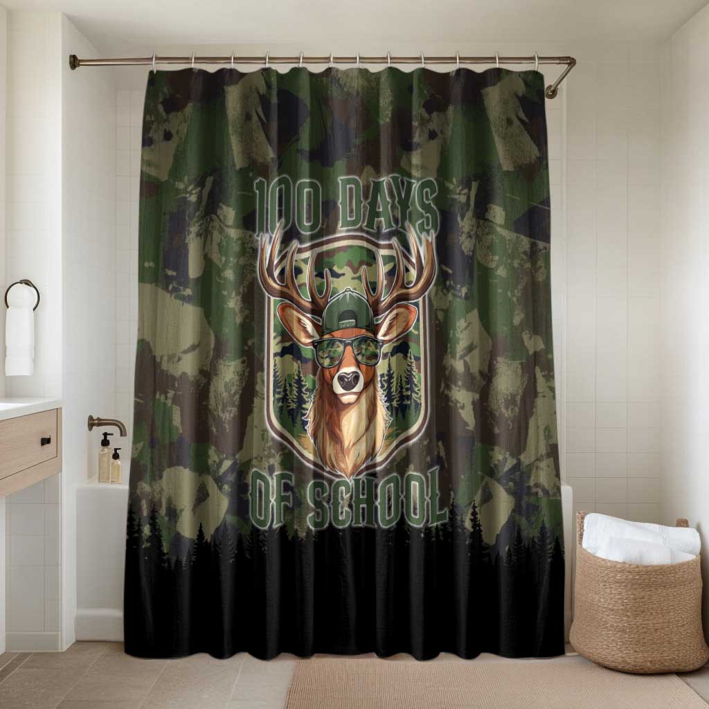 Deer 100 Days of School Bathroom Set Camo Deer Adventure Forest