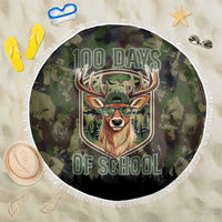 Deer 100 Days of School Beach Blanket Camo Deer Adventure Forest
