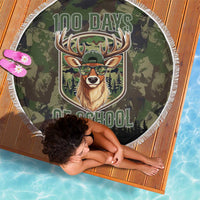 Deer 100 Days of School Beach Blanket Camo Deer Adventure Forest