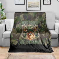 Deer 100 Days of School Blanket Camo Deer Adventure Forest