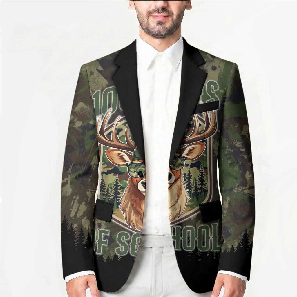 Deer 100 Days of School Blazer Camo Deer Adventure Forest