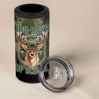 Deer 100 Days of School 4 in 1 Can Cooler Tumbler Camo Deer Adventure Forest