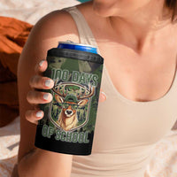 Deer 100 Days of School 4 in 1 Can Cooler Tumbler Camo Deer Adventure Forest