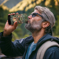 Deer 100 Days of School 4 in 1 Can Cooler Tumbler Camo Deer Adventure Forest