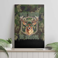 Deer 100 Days of School Canvas Wall Art Camo Deer Adventure Forest