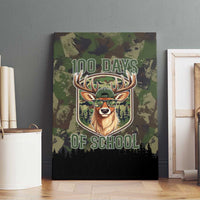 Deer 100 Days of School Canvas Wall Art Camo Deer Adventure Forest