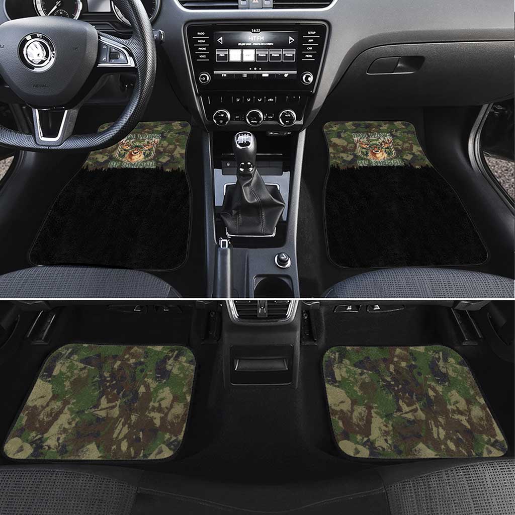 Deer 100 Days of School Car Mats Camo Deer Adventure Forest